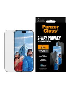 PanzerGlass® 2-Way Privacy-skärmskydd för Apple iPhone 18 Pro