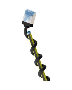 Goobay CAT 6A-patchkabel, smal och extremt flexibel, U/FTP, svart – 0,15 m