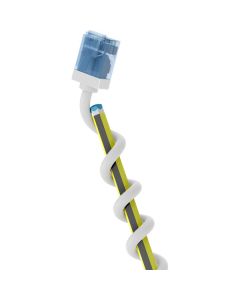 Goobay CAT 6A patchkabel, slim, extremt flexibel, U/UTP, vit – 7,5 m