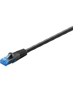 Goobay CAT 6A utomhus-patchkabel U/UTP, svart – 50 m