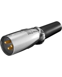 mikrofonkontakt, XLR hane (3-stift)