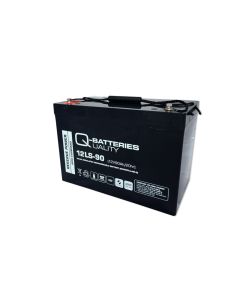 Q-Batteries 12LS-90 / 12V - 90Ah 10-års AGM batteri