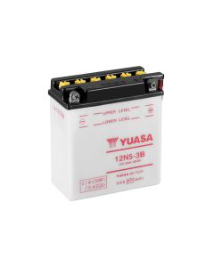 GS Yuasa 12N5-3B(DC) 12V Conventional Startbatteri till motorcykel