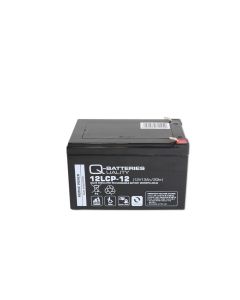 Q-Batteries 12LCP-12 12V 13Ah deep cycle AGM batteri (Forbrugsbatteri)