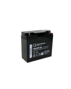 Q-Batteries 12LCP-23 12V 23Ah deep cycle AGM batteri (Forbrugsbatteri)