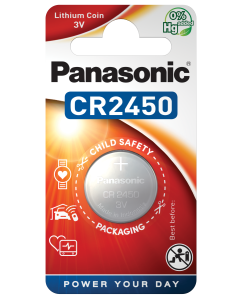 Panasonic CR2450 Lithium knappcellsbatteri (1 st.)