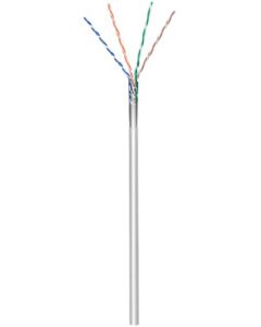 CAT 5e nätverkskabel, F/UTP, grå, 100 m kabelrulle