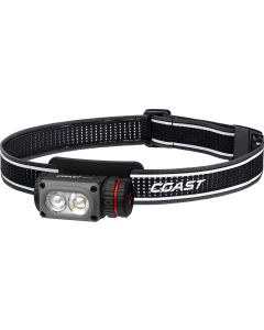 Coast WPH10R vattentät uppladdningsbar pannlampa, lättvikt och magnet, 1000 lumen