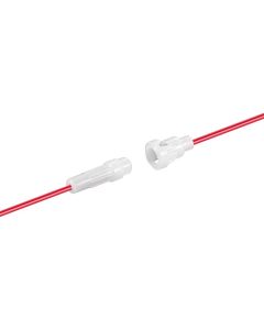 Säkringshållare för storlek 5x20 mm - kabel med kabeländar, max. 6A - 1 stk.