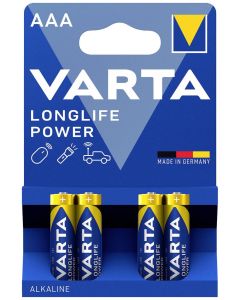 Varta LongLife POWER AAA/LR03 Batterier (4 st.)