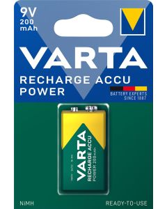 Varta Power Accu E-Block E/9 V/R22 (1 st.) 200 mAh Batteri.