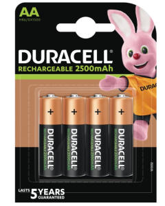 Duracell AA/HR6/R06/2500 mAh Uppladdningsbara Batterier (4 st.)