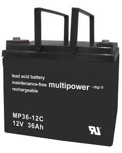 Multipower 12V - 36Ah batteri till eldrivna fordon