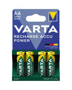 Varta 2600 mAh AA/R06/Mignon Professional Uppladdningsbara Batterier (4 st.)