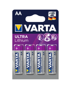 Varta Ultra Lithium AA/Mignon Batteri, 4 st. 