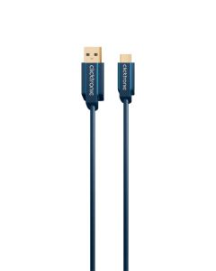 Clicktronic Casual USB-C kabel - 0,5 m USB-C till USB Typ-A