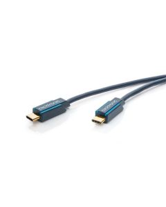 Clicktronic USB-C 3.1 till USB-C laddnings- och datakabel, blå, 2m