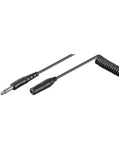 6,35 mm uttag förlängningssladd 5 m