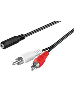 3,5 mm 2 x RCA-adapterkabel 1,4 m