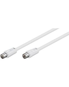 Antennkabel, vit, 3,5 m