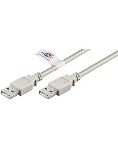 USB 2,0 Hi-Speed-kabel , grå, 2 m