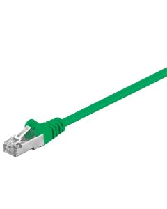 CAT 5e patchkabel, F/UTP, grön, 15 m