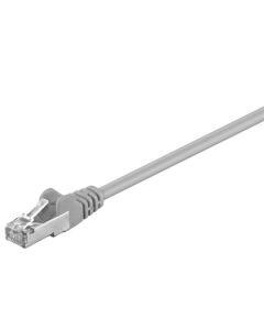 CAT 5e patchkabel, SF/UTP, grå, 15 m