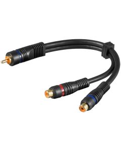 Y-RCA adapterkabel 0,2 m