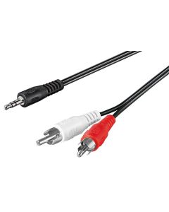 3,5 mm 2 x RCA-adapterkabel HQ 1,5 m