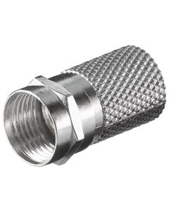 Skruva-på-F-kontakt 8,2 mm - zink/nickel