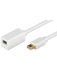 Mini DisplayPort förlängningssladd 1,2 vit 1 m