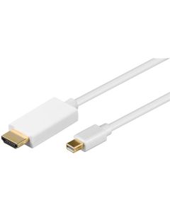 mini DisplayPort till HDMI™ adapterkabel 1,2 vit 1 m