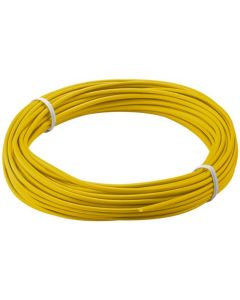 Isolerad kopparsladd gul 10 m