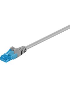 CAT 6a patchkabel U/UTP, grå, 0.5 m
