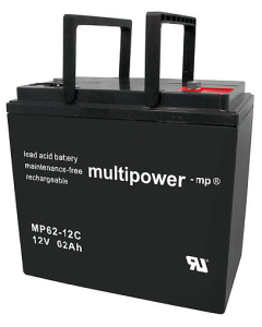 Multipower 12V - 62Ah förbruksbatteri till eldrivna fordon