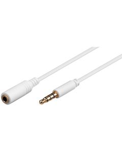 3,5 mm kontakt förlängningssladd vit 1 m