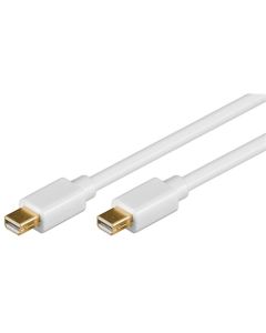 Mini DisplayPort-kabel 1,2 vit 2 m - blisterförpackning