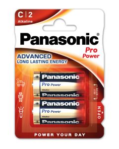 Panasonic Pro Power Alkaline C/LR14/Baby-batterier (2 st.)