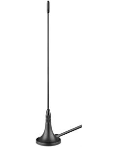 Passiv DVB-T mini magnetisk antenn, svart, 2 m