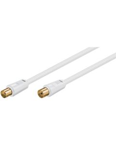 Antennkabel vit, 2,5 m