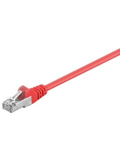 CAT 5e patchkabel, SF/UTP, röd, 3 m