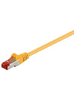 CAT 6 patchkabel S/FTP (PiMF), gul, 2 m