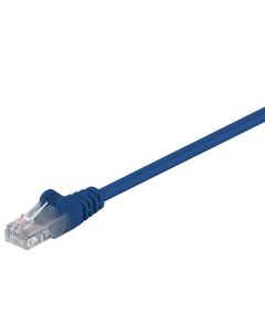 CAT 5e patchkabel, U/UTP, blå, 1 m