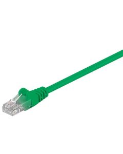CAT 5e patchkabel, U/UTP, grön, 15 m