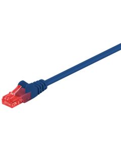CAT 6 patchkabel, U/UTP, blå, 5 m