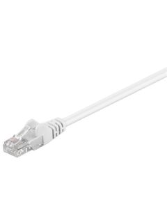 CAT 5e patchkabel, U/UTP, vit, 0,5 m