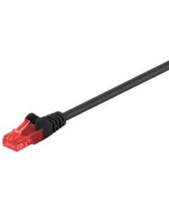 CAT 6 patchkabel, U/UTP, svart, 5 m