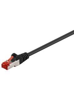 CAT 6 patchkabel S/FTP (PiMF), svart, 3 m