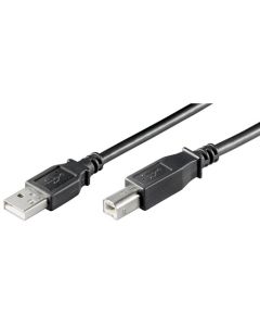 USB 2,0 Hi-Speed-kabel, svart, 3 m