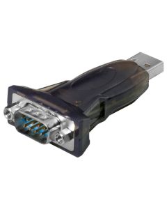 USB seriell RS232 konverterare mini, svart,